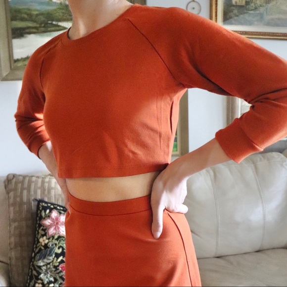 American Apparel Sweatshirt Skirt Set - Picture 2 of 5